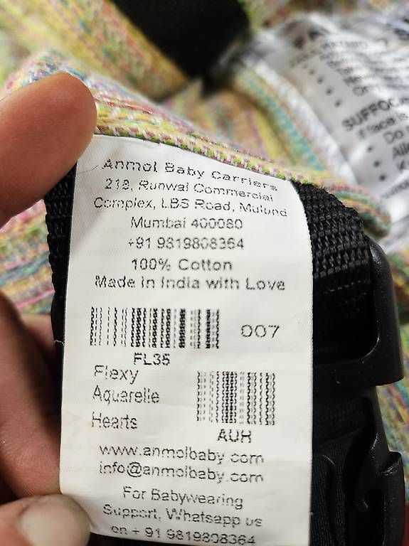 Marsupi portabebè: Anmol Babycarrier
 – Usato da Hergiswil NW venduto da Bergsunne 2