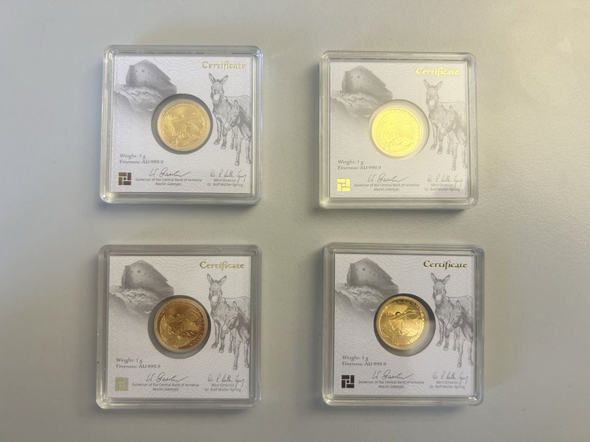 Tutti le monete: 4 x 1g Gold Arche Noah 2023 – Nuovo e nell'imballaggio originale da Steffisburg venduto da Michaels011