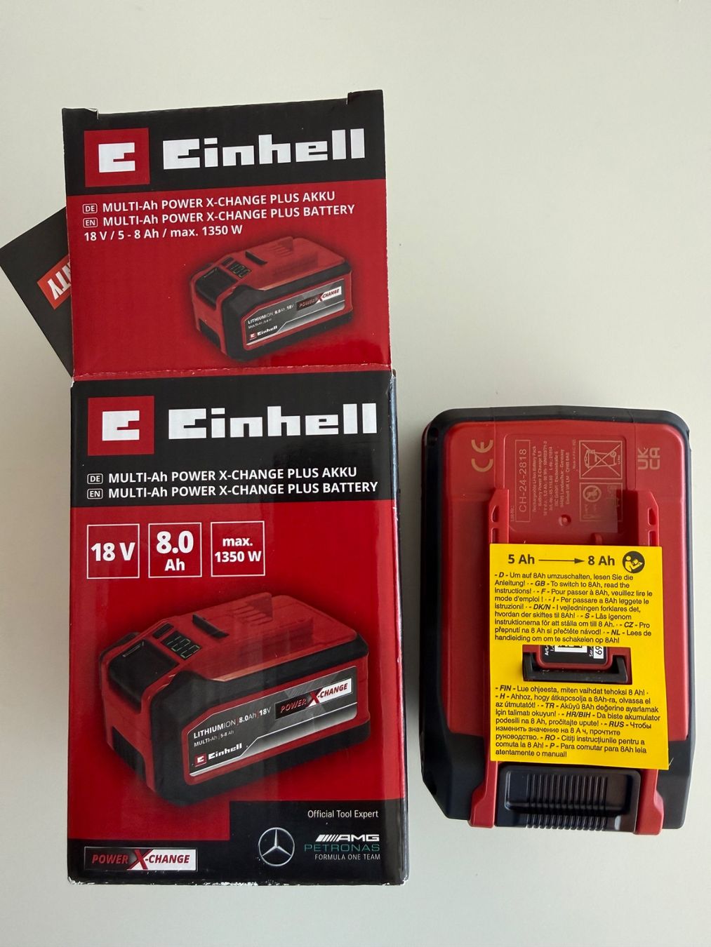 Einhell Caricatori & Batterie: Einhell batterie PXC Plus 5-8Ah Multi-Ah 18V – Nuovo e nell'imballaggio originale da St-Gingolph venduto da GoldenKeys 3