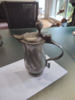 Antike  Zinn- Kaffekanne   Barock mit Punze Faltendekor