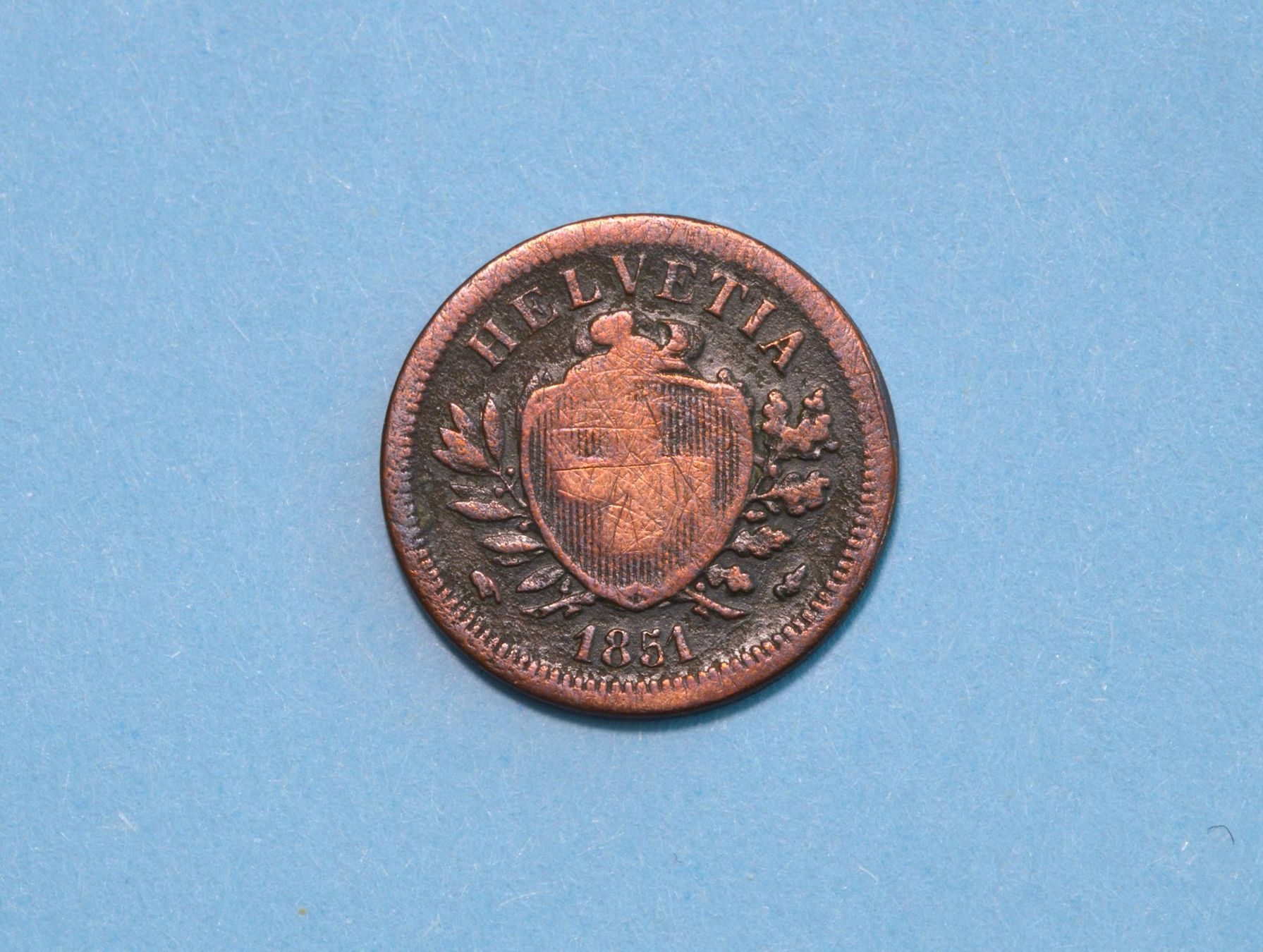 Toutes les monnaies: 1 Rappen 1851 – D'occasion à Oberglatt ZH par dil_85sh