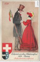Eidg. Schützenfest in Aarau 1924  - Jahrhundertfeier - Litho