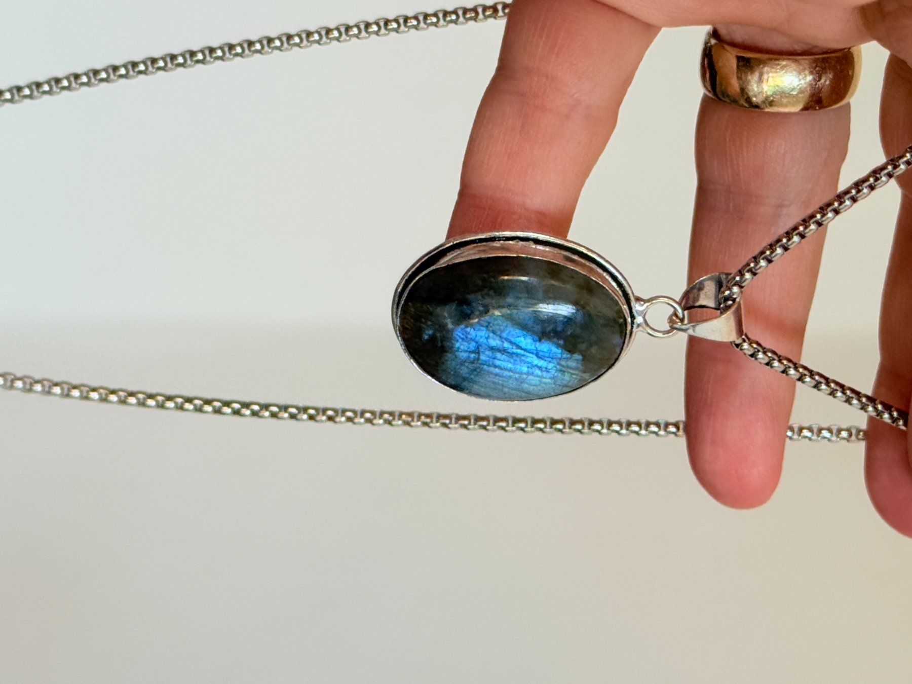 Catenine: Collier labradorite, élégant et tendance ✨ – Nuovo e nell'imballaggio originale da Genève venduto da AWWA 4