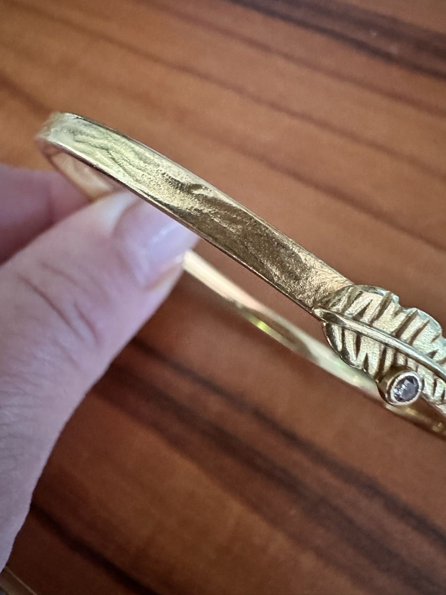 Armbänder & -reifen: Goldarmreif mit Diamant – Gebraucht aus Tann von Melnova 3