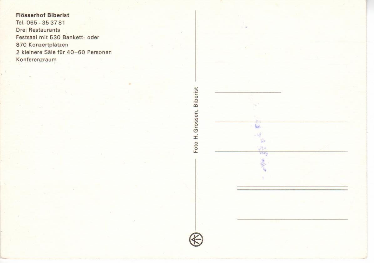 Ansichtskarten: Flösserhof Biberist – Gebraucht aus Wolhusen von Curver9 1