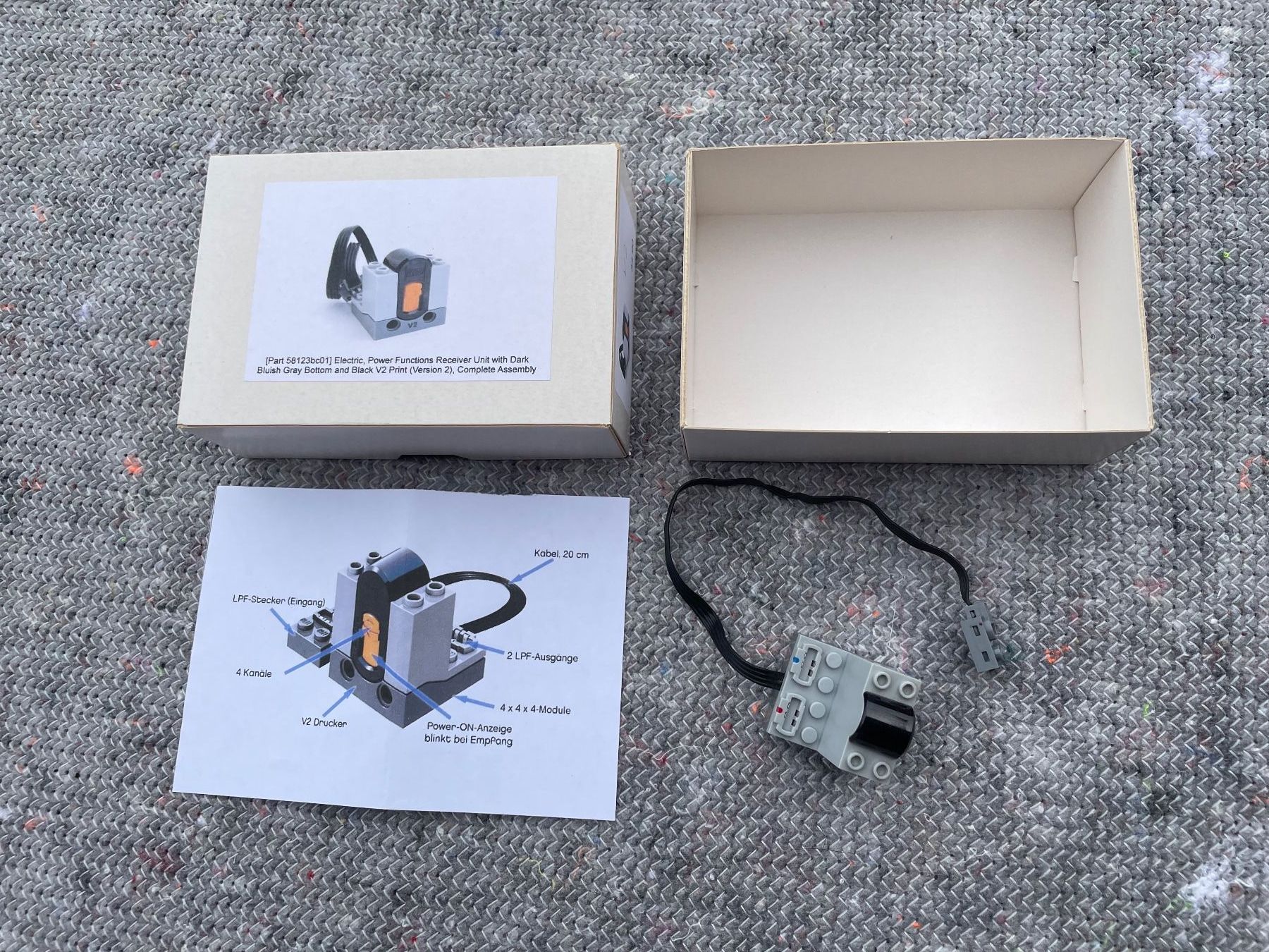 Lego Giocattoli: Lego 9V RC Empfänger V2, mit 4 Stufen, Power Functions – Usato da Baar venduto da bricksandmore