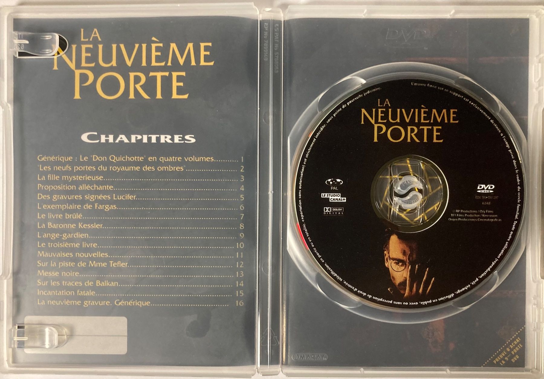 Tutti i DVDs: JOHNNY DEEP - LA NEUVIÈME PORTE – Usato da Poliez-Pittet venduto da Newtown-Records 2