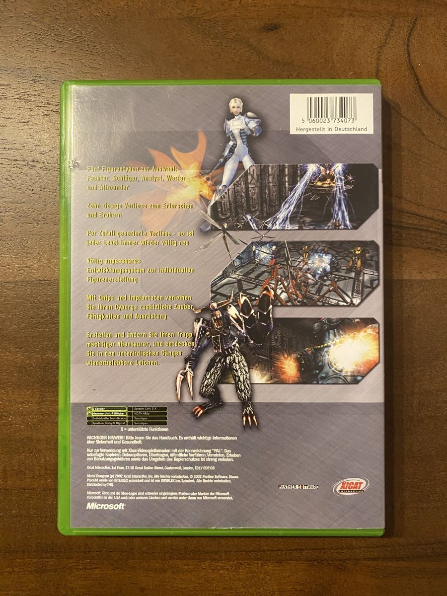 Microsoft Spiele: Metal Dungeon für Xbox – Gebraucht aus Thunstetten von Virus_33 2