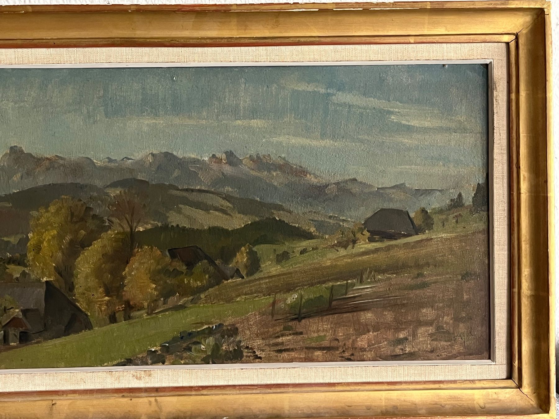 Dipinti: ALFRED ANKLIN Schweizer Alpen Landschaft Ölgemälde – Usato da Basel venduto da PAUL_ART 3