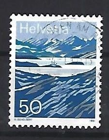 Tutti i francobolli: 1991 - Lago Moesola – Usato da Schaffhausen venduto da poststamp