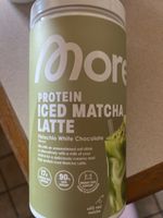 More Protein iced matcha latte
