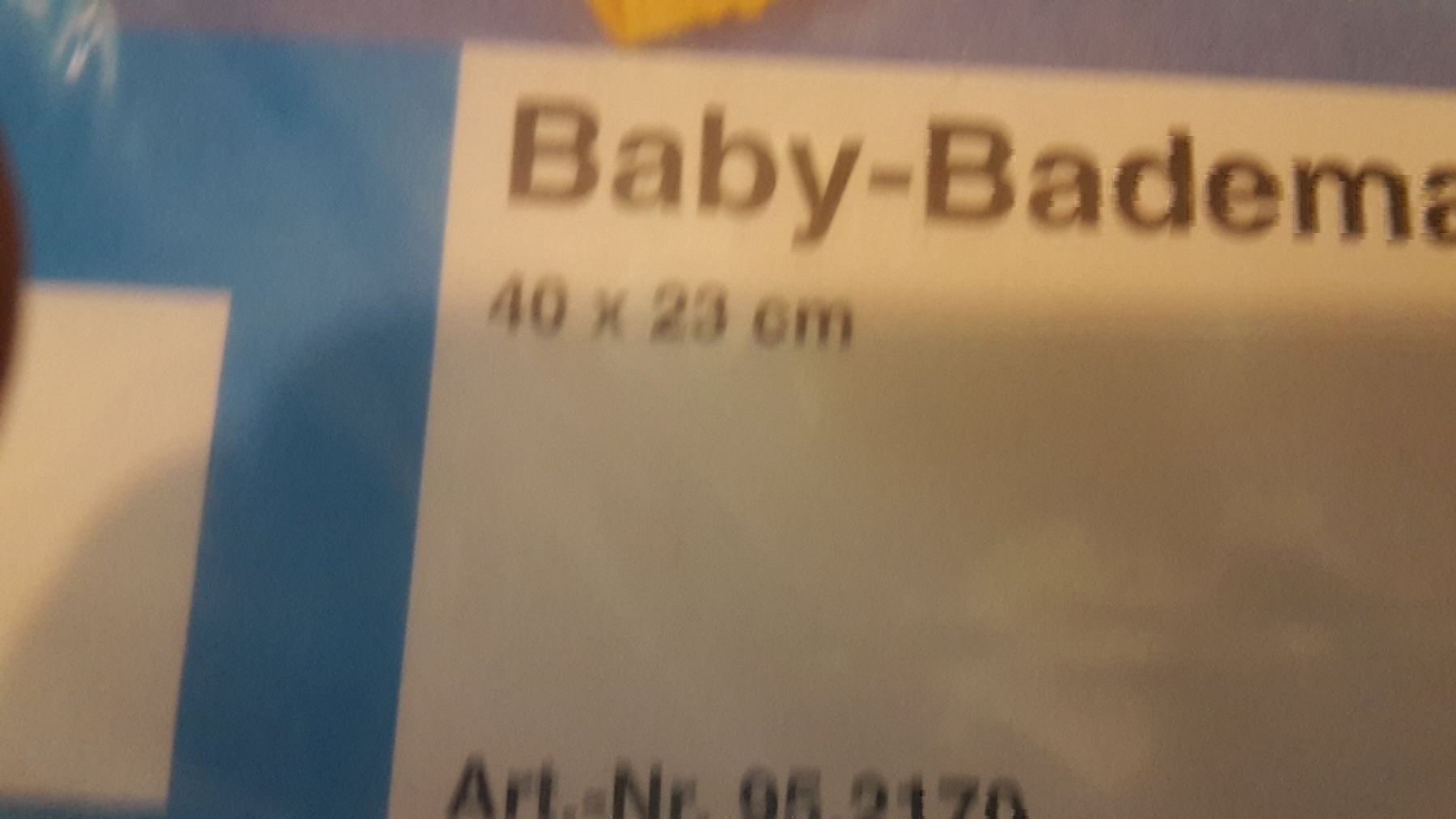 Vasche da bagno: Babybadematte gelb – Nuovo e nell'imballaggio originale da Schwarzenburg venduto da Flamingo07 1