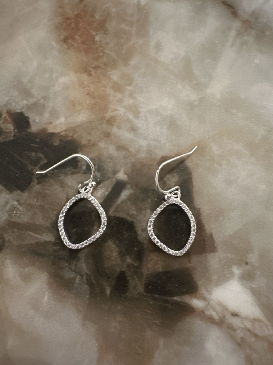 Orecchini pendenti & Orecchini a lobo: Elegante Silber Ohrhänger mit Zirkonia – Usato da Richterswil venduto da ivana025