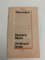 Heinrich Mann Materialien »Professor Unrat« Buch