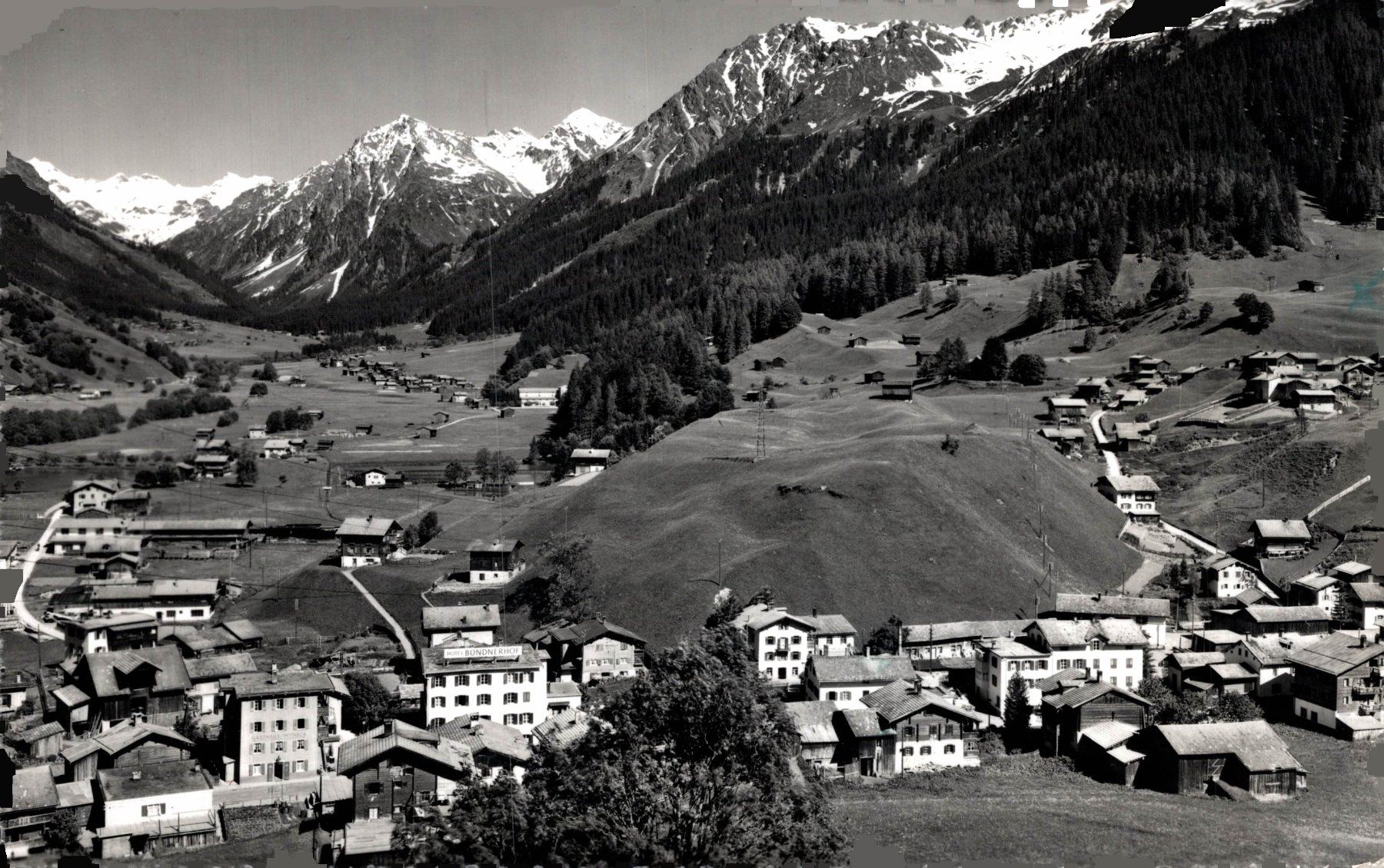 Cartoline postali: Klosters (Graubünden) 1250 m. – Usato da Bronschhofen venduto da Astore