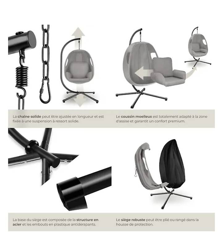 Poltrone pensili da giardino: Fauteuil Suspendu – Usato da Meyrin venduto da ren_9m5m 1