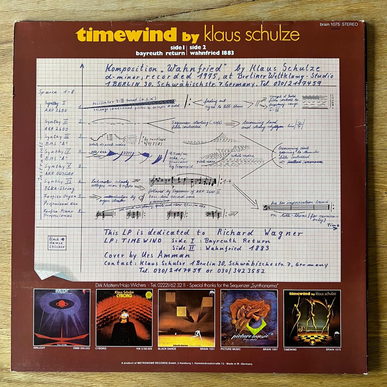 Dischi in vinile: Klaus Schulze - Timewind / D-Press. 1980 - Very nice Copy – Usato da Gais venduto da soundcave57 2