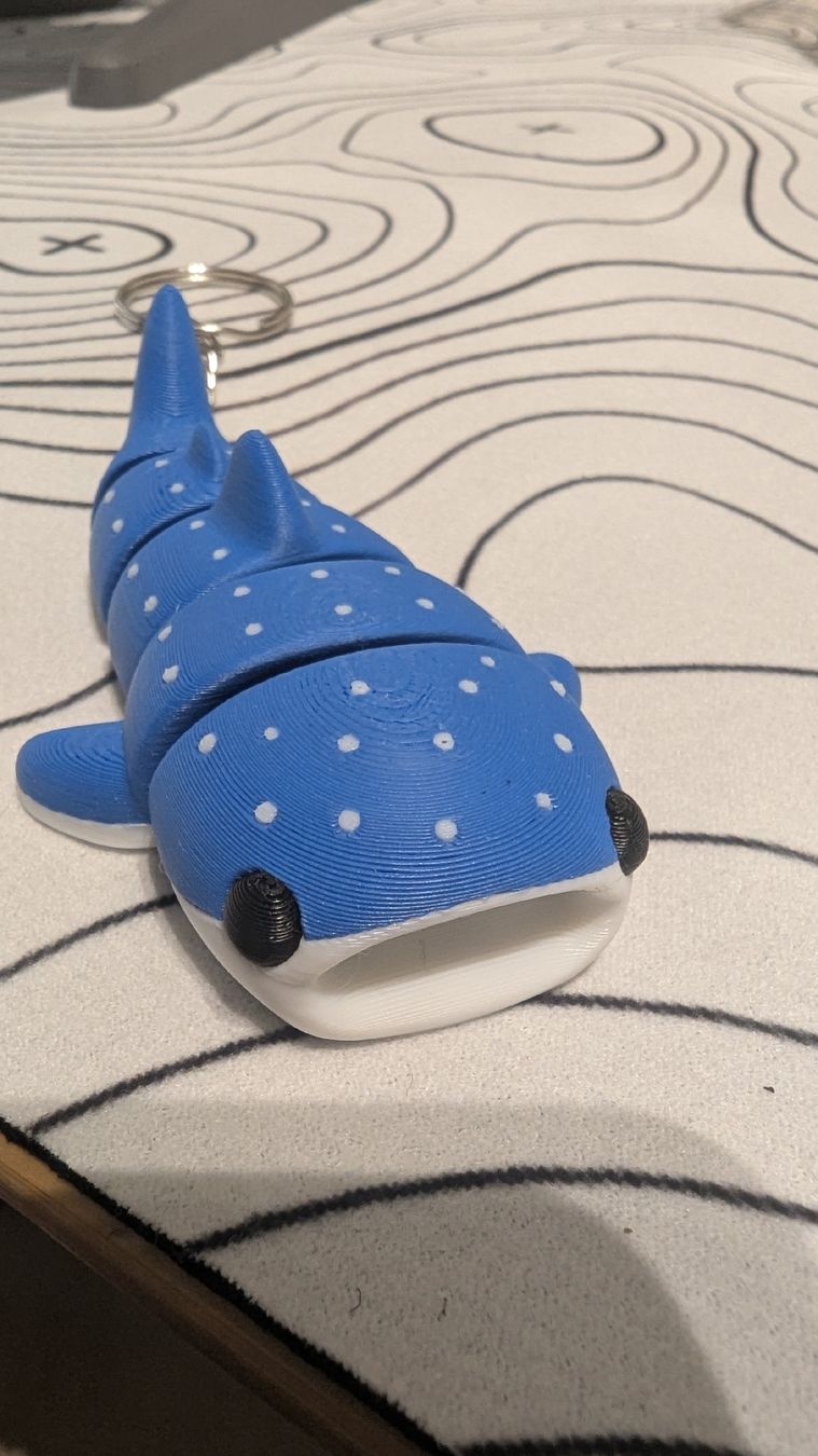 Portachiavi: 3D Printed Articulating Whale Shark Keychain - Blue! – Nuovo e nell'imballaggio originale da Wittinsburg venduto da Brato4452 1