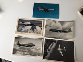 3x SWISSAIR + KLM + TWA - alle ungebraucht