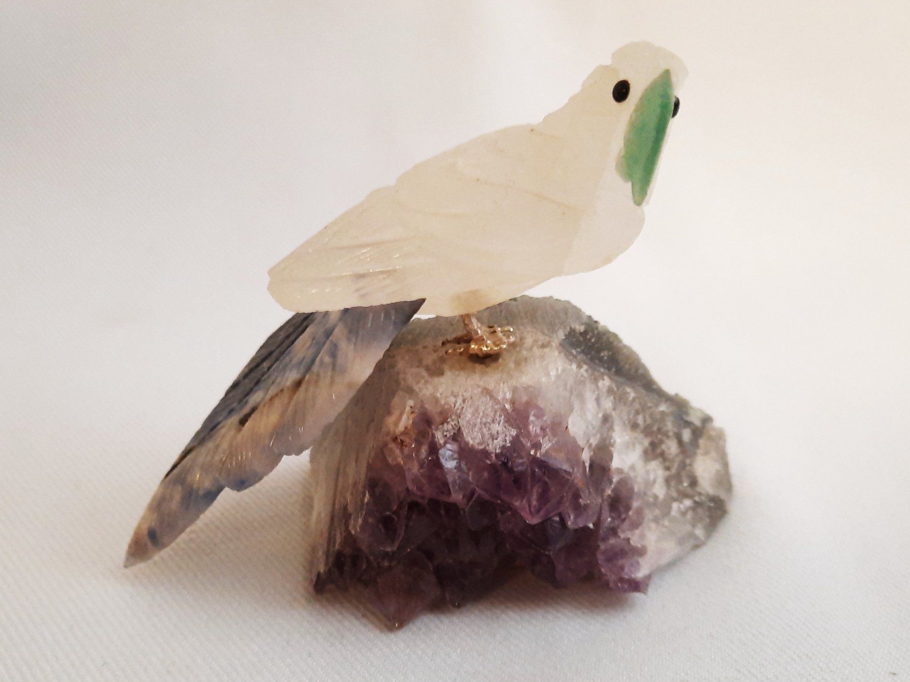 Minéraux & Lithothérapie: 2 Amethyst mit Papagei – D'occasion à Beinwil am See par Restwert_Beinwil 6