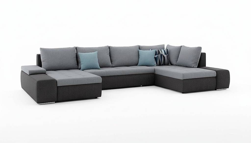 Sofas: Luxus Wohnlandschaft Sofa Couch Garnitur Ecksofa Textil Ne – Gebraucht aus Zug von jvmoebel-schweiz 1