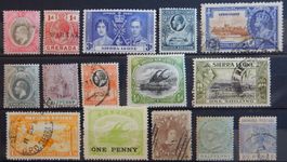 Britische Kolonien Lot mit alten Werten V