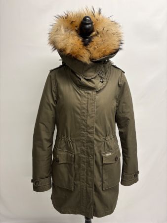 Woolrich 2-in1 Parka Scarlett Jacke mit Kapuze Gr. L khaki