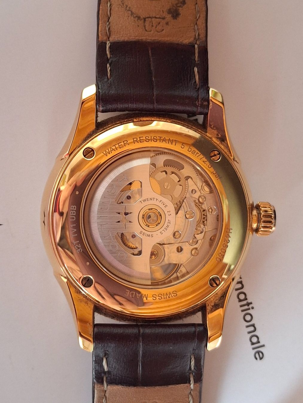 Hamilton Orologi: Montre automatique plaqué or marque Hamilton – Usato da Villiers venduto da san_jn5w 3