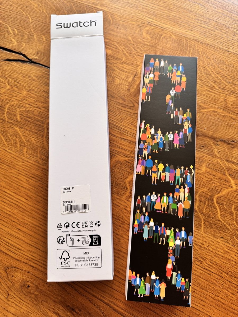 Swatch Orologi: Swatch Aktionärsuhr 2023 – Nuovo e nell'imballaggio originale da Basel venduto da Romandi 1
