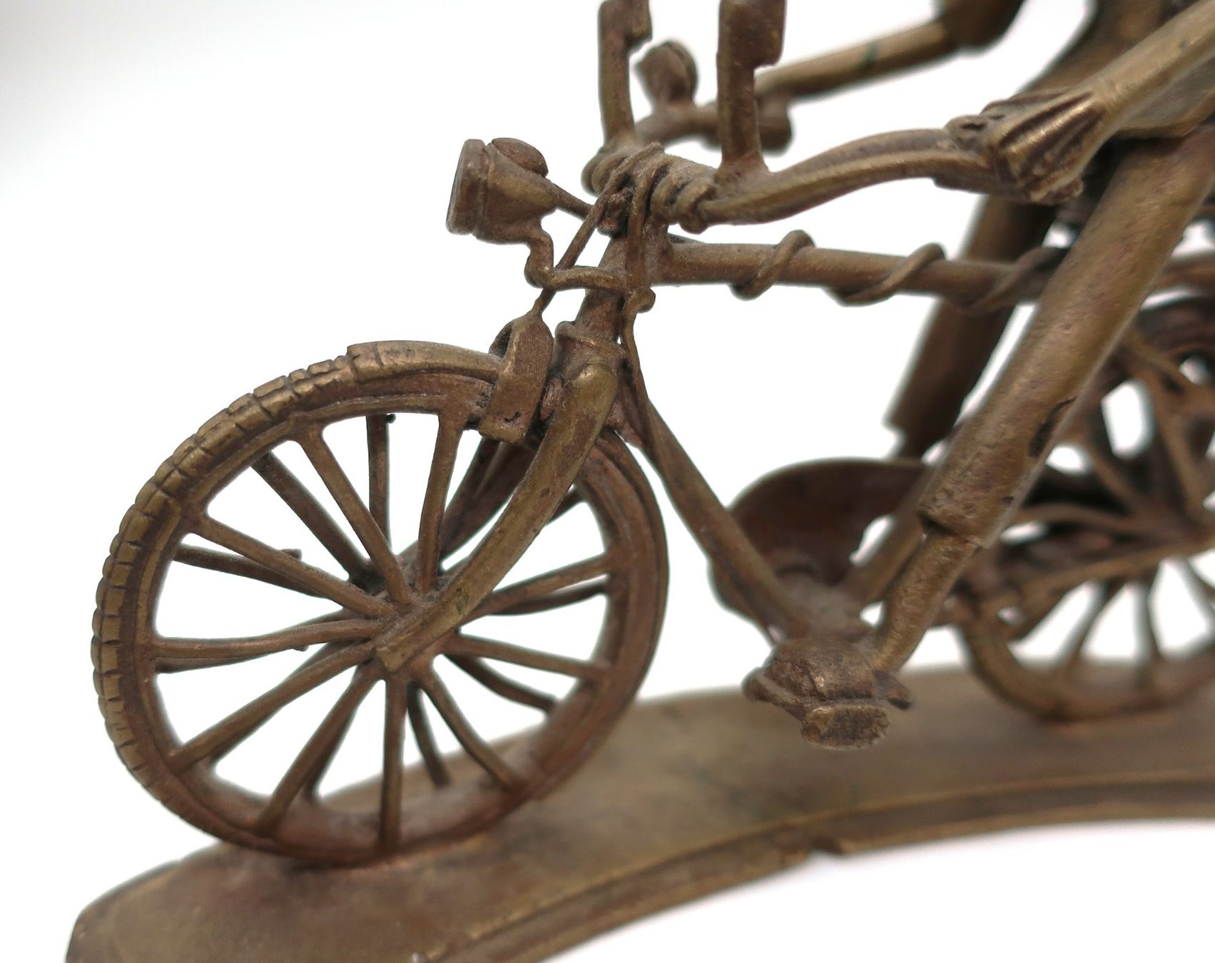 Figuren: Messing Figur Mann auf Fahrrad – Gebraucht aus Volketswil von brockipfannenstil 5