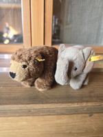 Steiff Stofftiere Bär und Elefant im Set