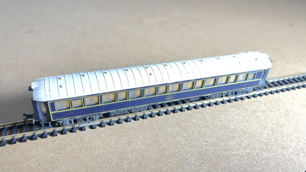 Rivarossi Modellini di ferrovie: Rivarossi Pullman Express Schlafwagen Spur N – Usato da Windlach venduto da Kelebra 1