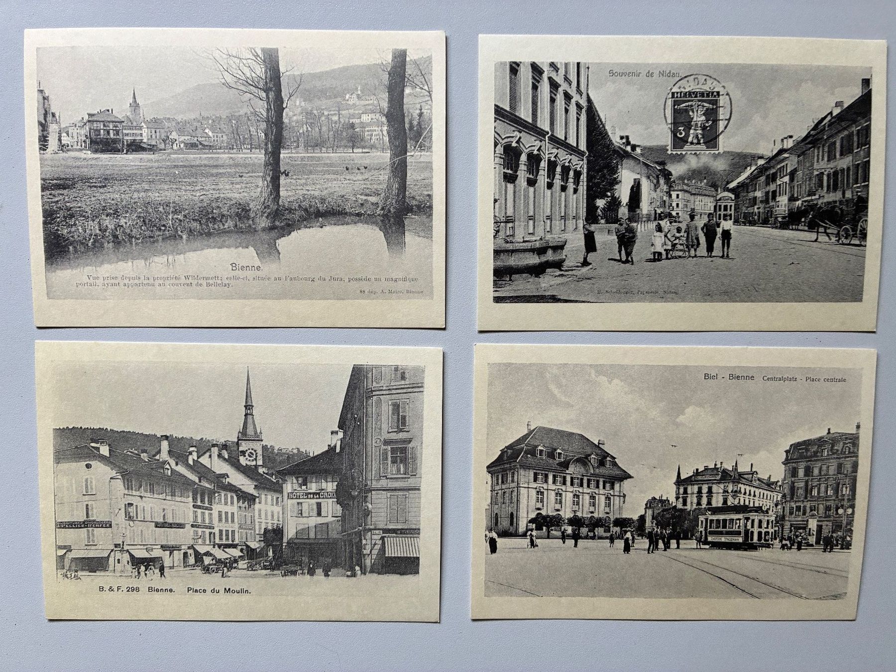 Cartoline postali: Antike Postkarten Biel – Usato da Ammerzwil BE venduto da Frama0 5