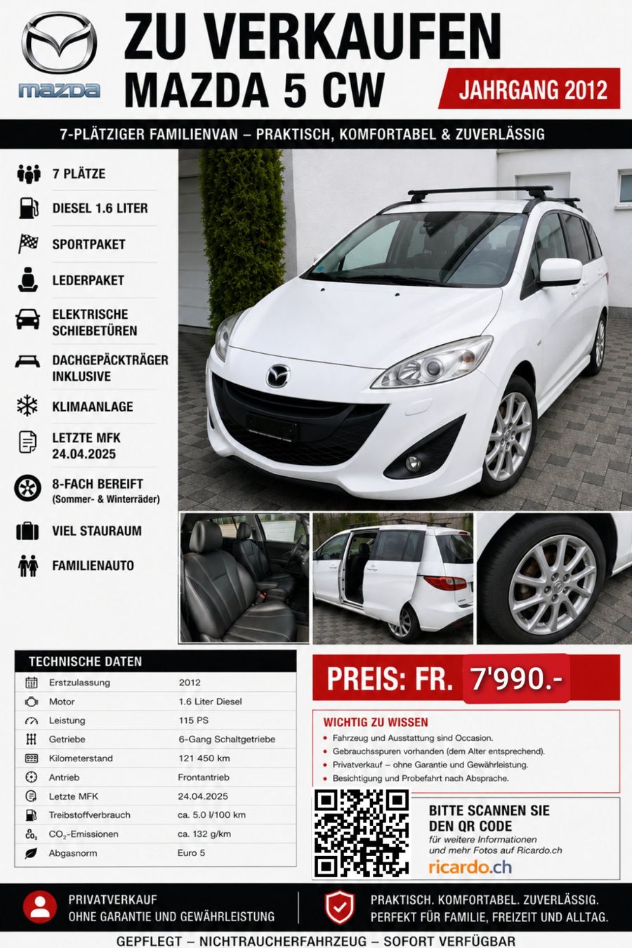 Mazda Automobili: Mazda 5 – Usato da Muhen venduto da Jackyw 1