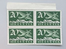 1940, Ausgabe auf gekreidetem Faserpapier, postfrisch,	F4y