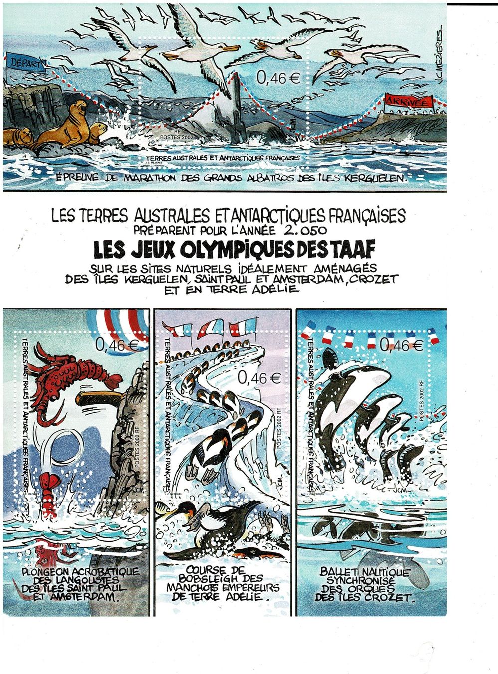 Tutti i francobolli: TAAF Olympiade in der Antarktis 1 KB ** – Nuovo (secondo la descrizione) da Lausanne venduto da Whorvath