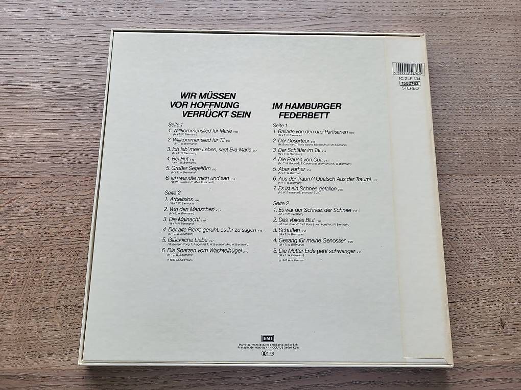 Dischi in vinile: Wolf Biermann - Vinyl Box mit 2 LP's - 1984 – Usato da Wilen b. Wollerau venduto da 4banger 1