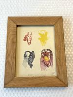 💚ORIGINAL VINTAGE AQUARELL MONOGRAMMIERT 🇨🇭 Rüschlikon