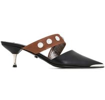 Dorothee Schumacher Mules Kitten Heel Leder Schwarz Gr. 38