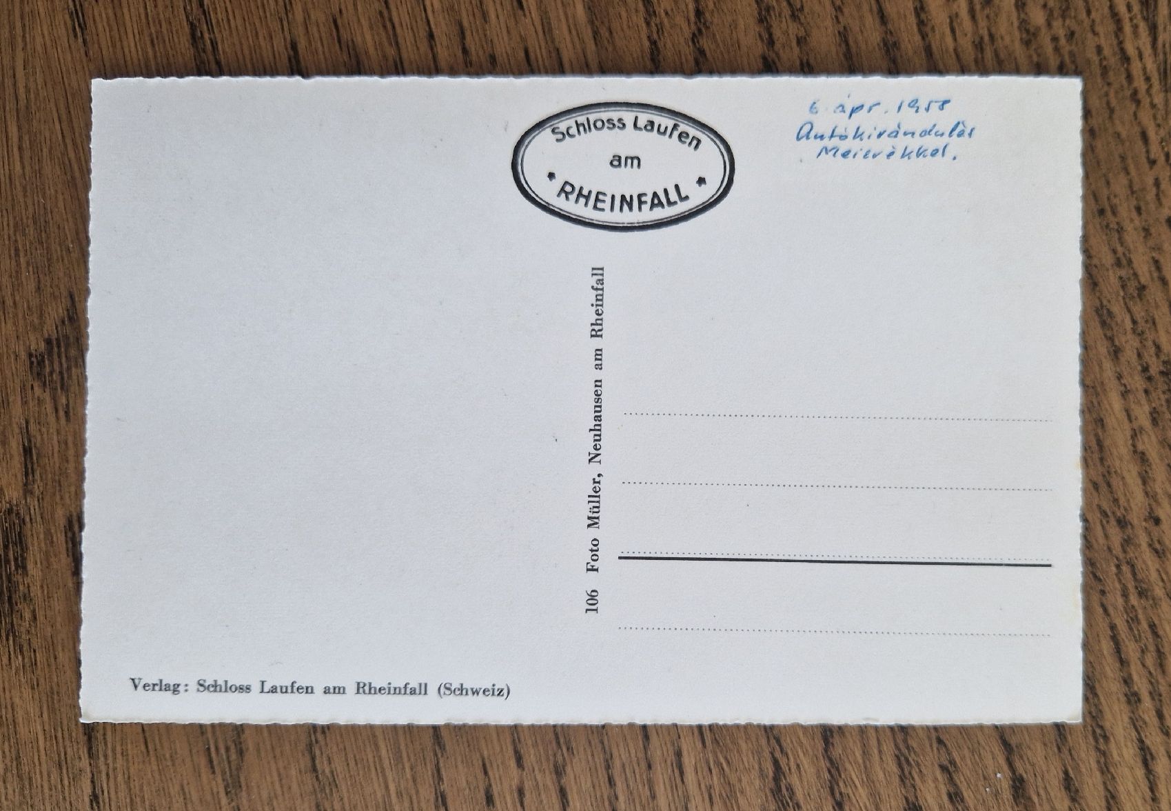 Cartoline postali: Flugaufnahme Rheinfall – Usato da Ebikon venduto da Donar50 1