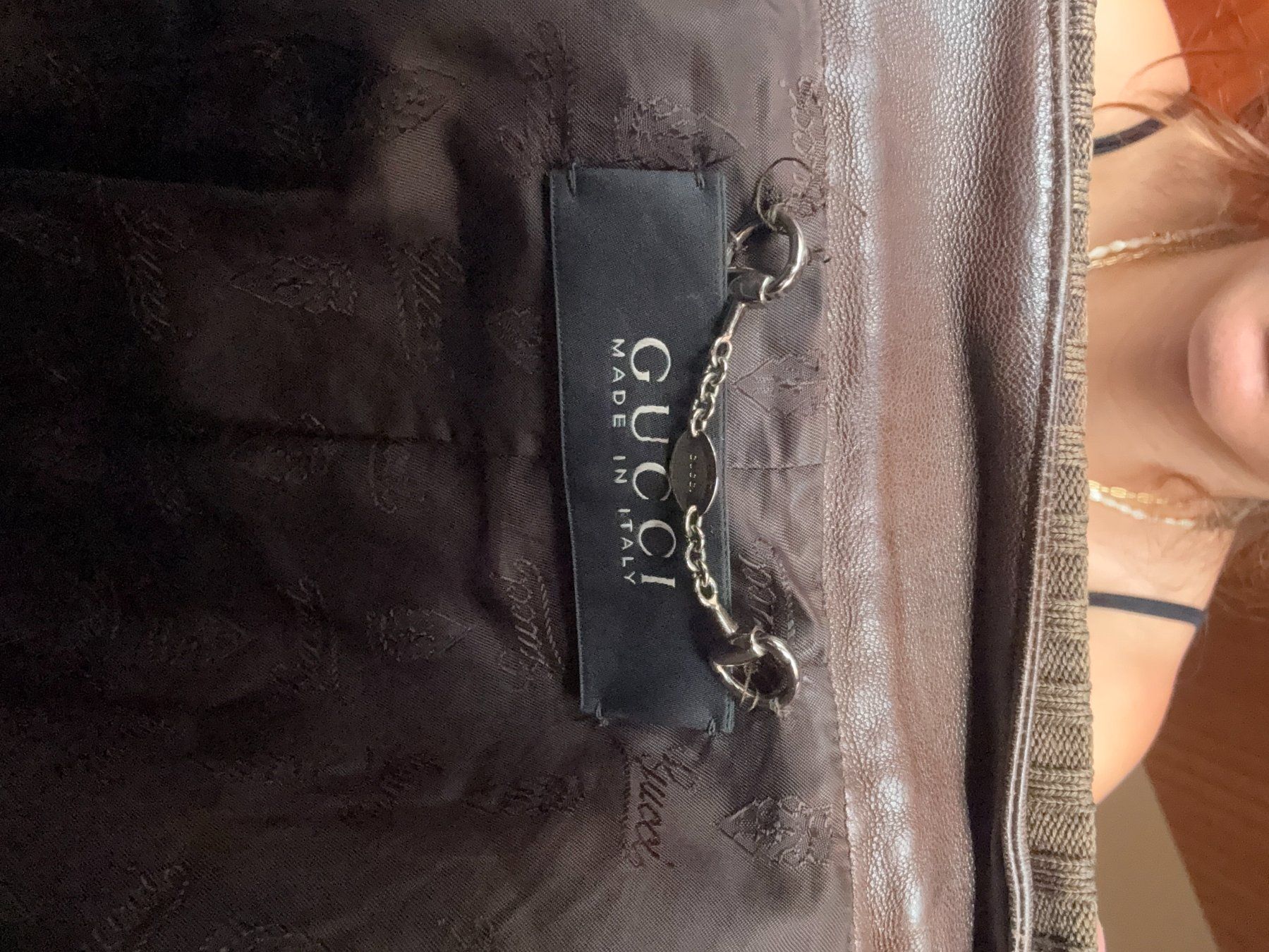 Gucci Vestes: Veste courte marron en cuir Gucci – D'occasion à Athenaz (Avusy) par j.bussinger 2