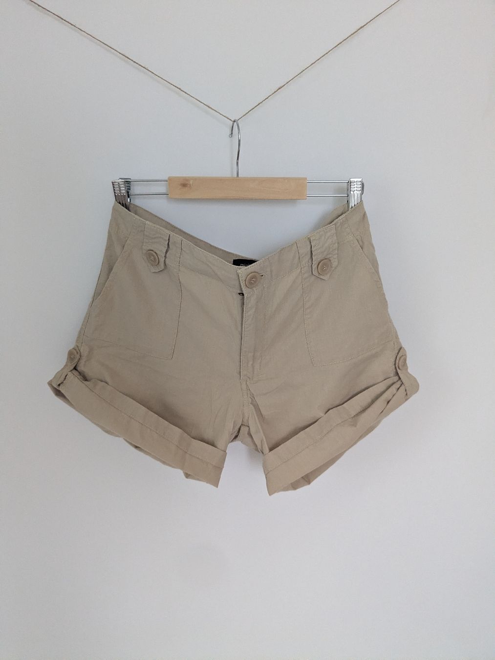 Pantaloni: Kurze Hose beige Grösse 38, Baumwolle  – Usato da Rorschach venduto da olg_5qq2 1