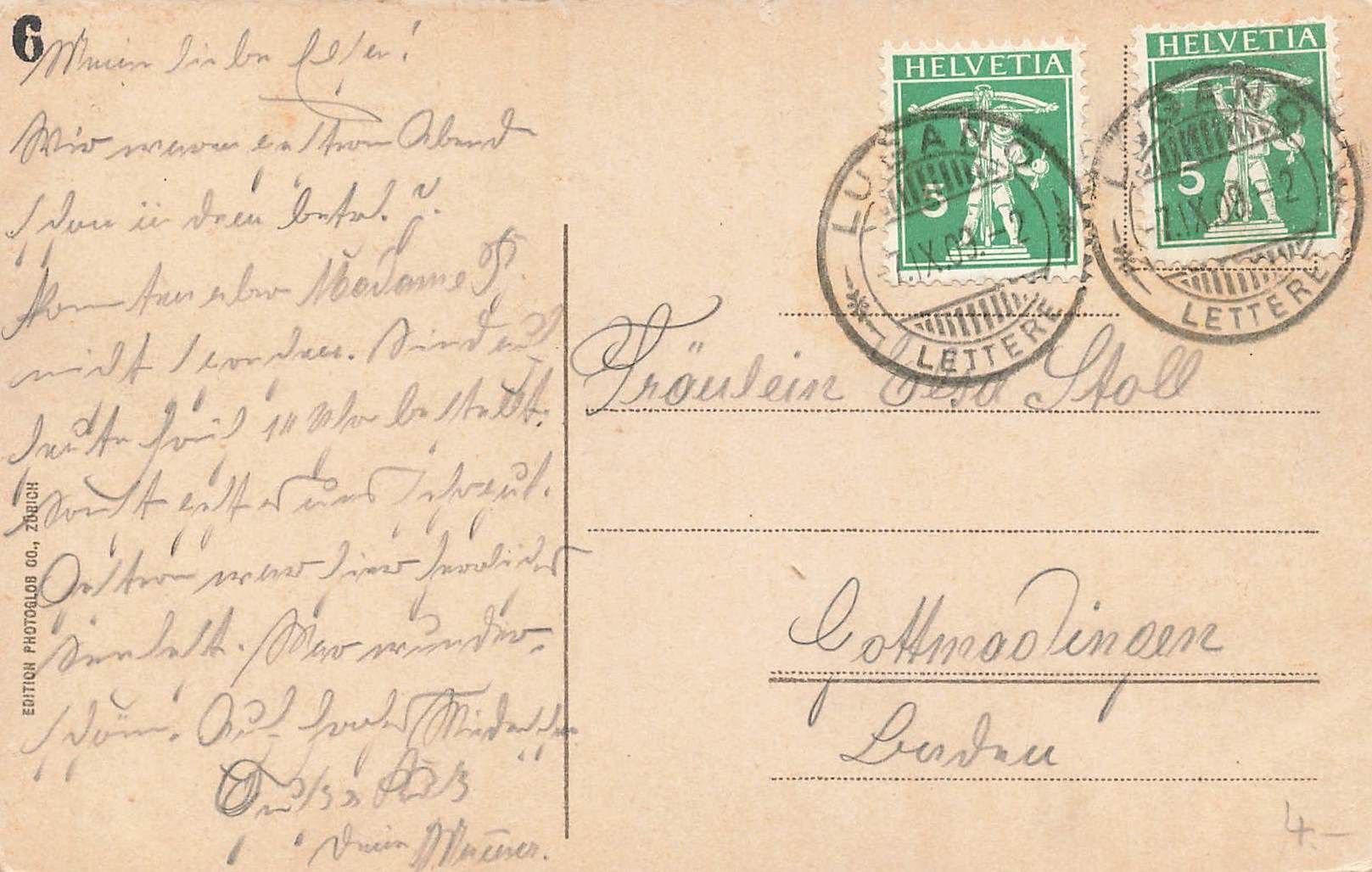 Cartoline postali: Lugano – Usato da Biasca venduto da Blenio71 1