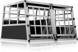 Hundetransportbox Tiertransport Aluminium 89L x 70B x 51H cm