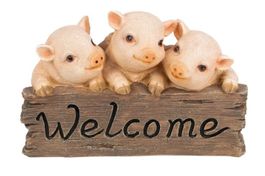 Dekofigur Welcome Säuli (24 cm)