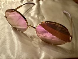 Chloé Sonnenbrille lila Gläser, Rahmen goldfarbig, neu !