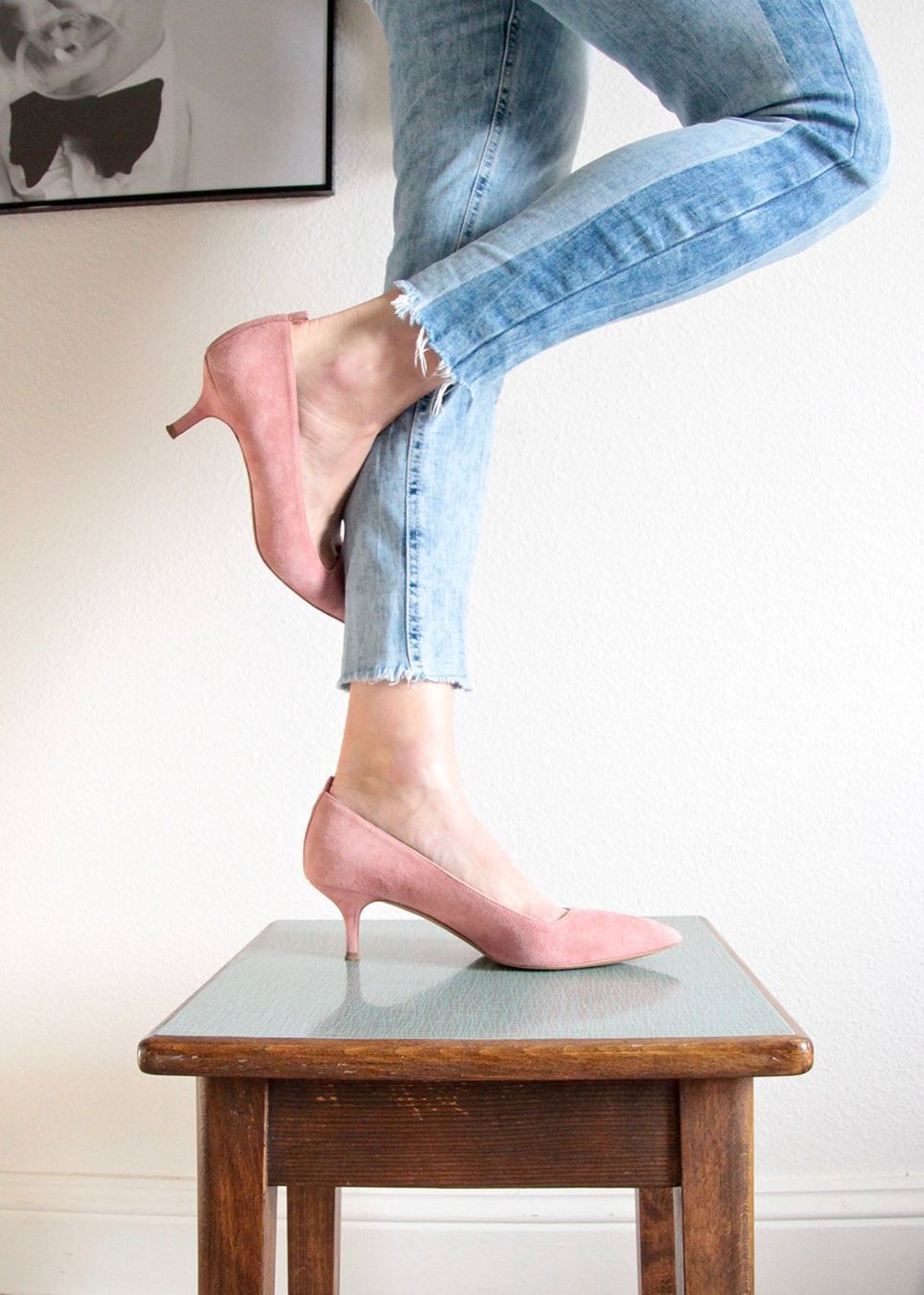Everlane Scarpe da donna: Everlane Editor Heel Pink Suede – Usato da Buchs AG venduto da shoplio 1