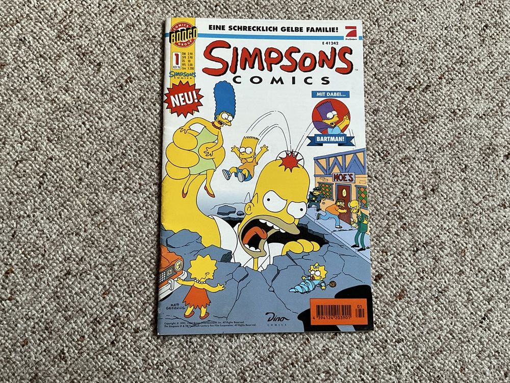Simpsons Comics Nr. 1 - Erste Ausgabe! Top Zustand! (Neu (gemäss ...