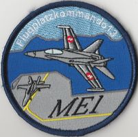 Flugplatzkommando 13 MEIRINGEN F/A-18 mit Klett Stoff