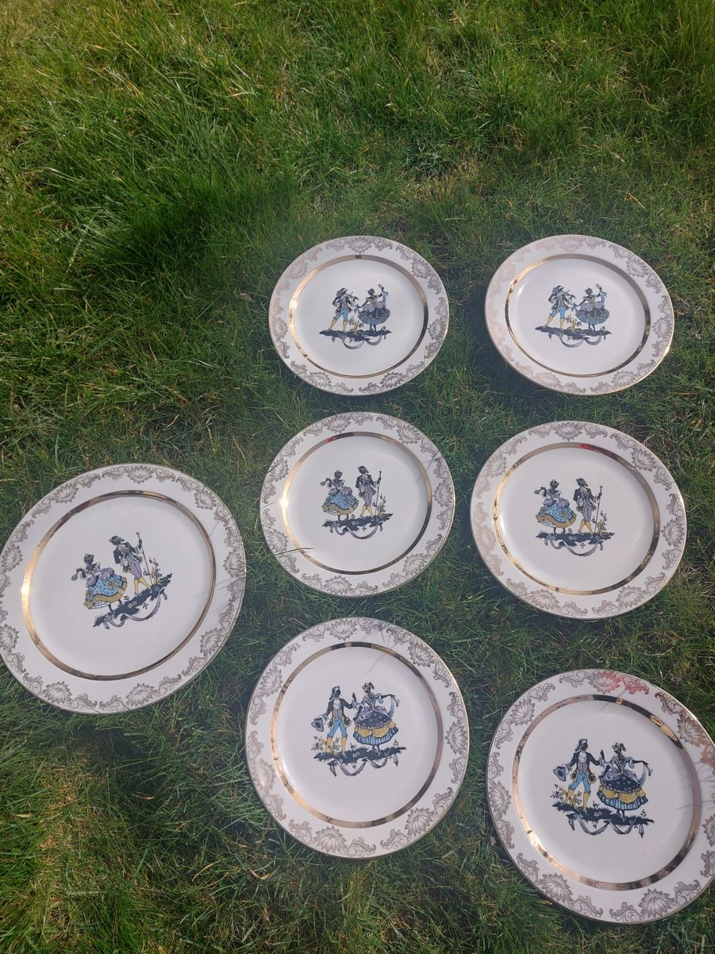 Piatti: antic année  50 Assiettes  Langenthal – Usato da worben venduto da Titi20000